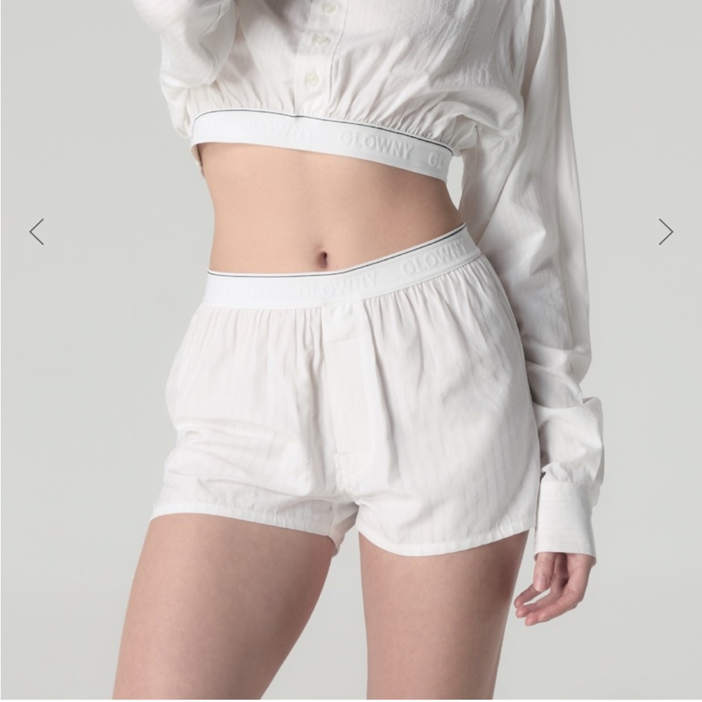 Glowny WILLY POP SHORTS (WHITE STRIPE) size medium